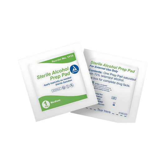 Alcohol Prep Pads- Bx/100 Medium Sterile