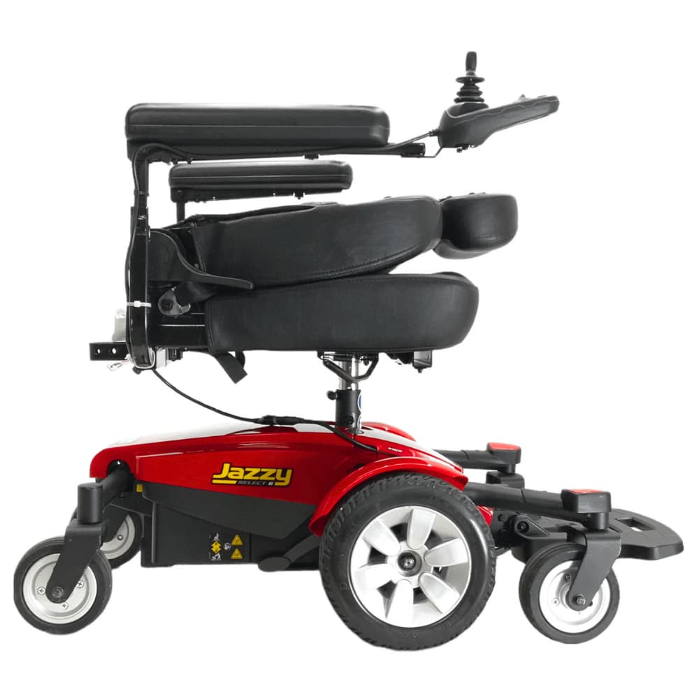 mobility chair with footrest and joystick