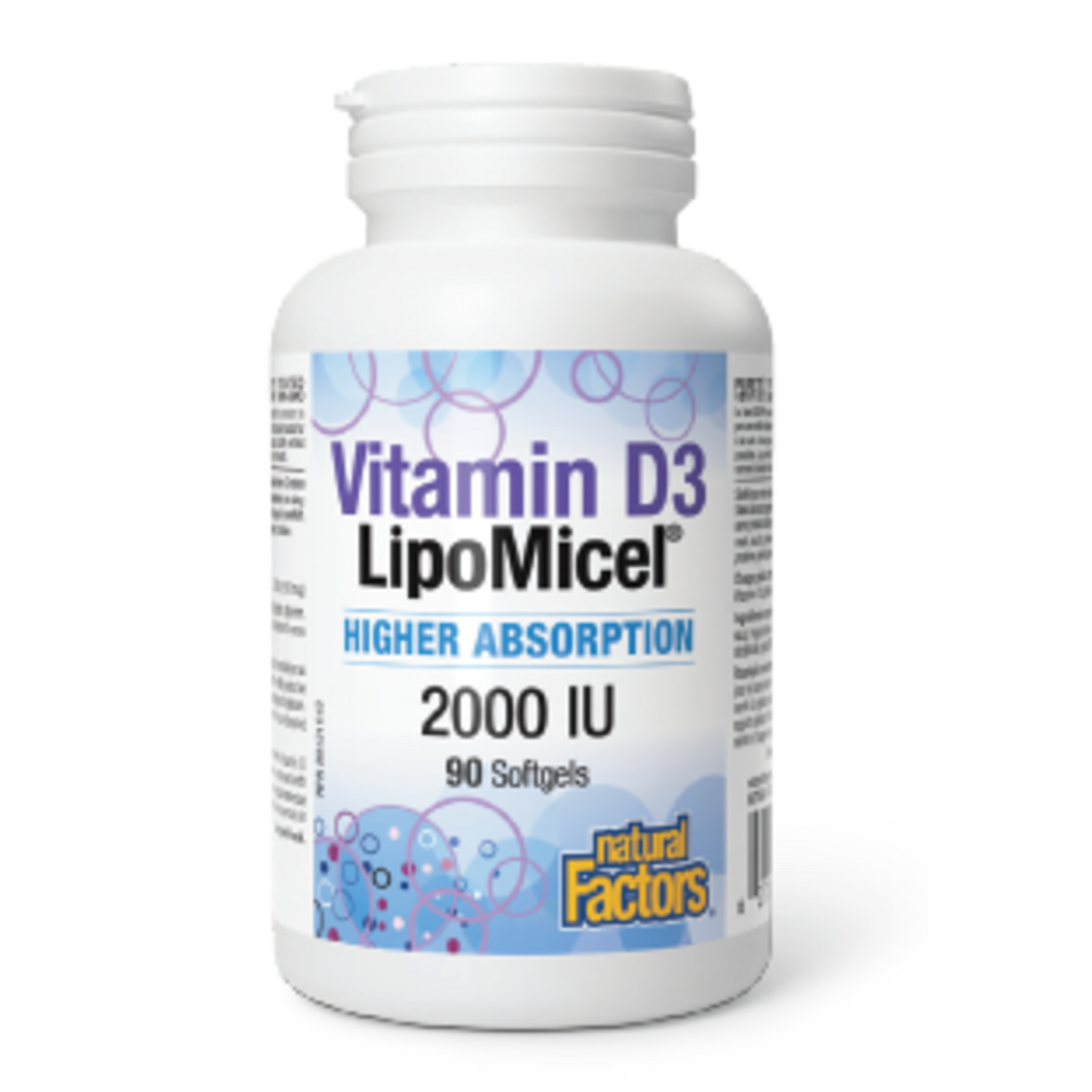 Natural Factors: Vitamin D3 2000IU LipoMicel