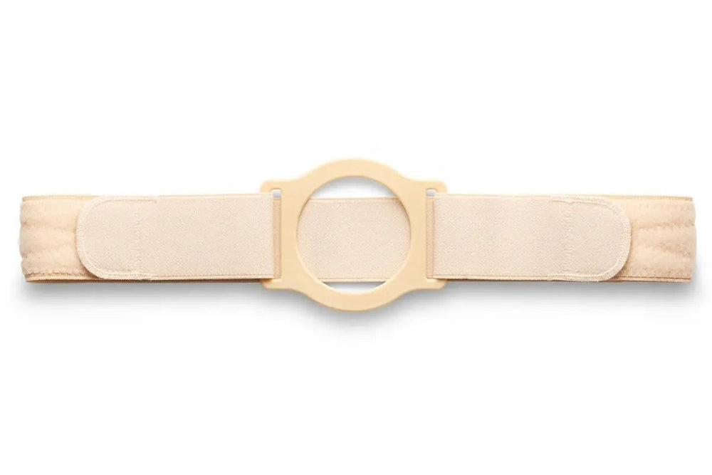 Ea/1 Nu-Form Cool Comfort 5" Support Belt Large, 2 3/4" Centered Opening Beige (Non-Returnable)