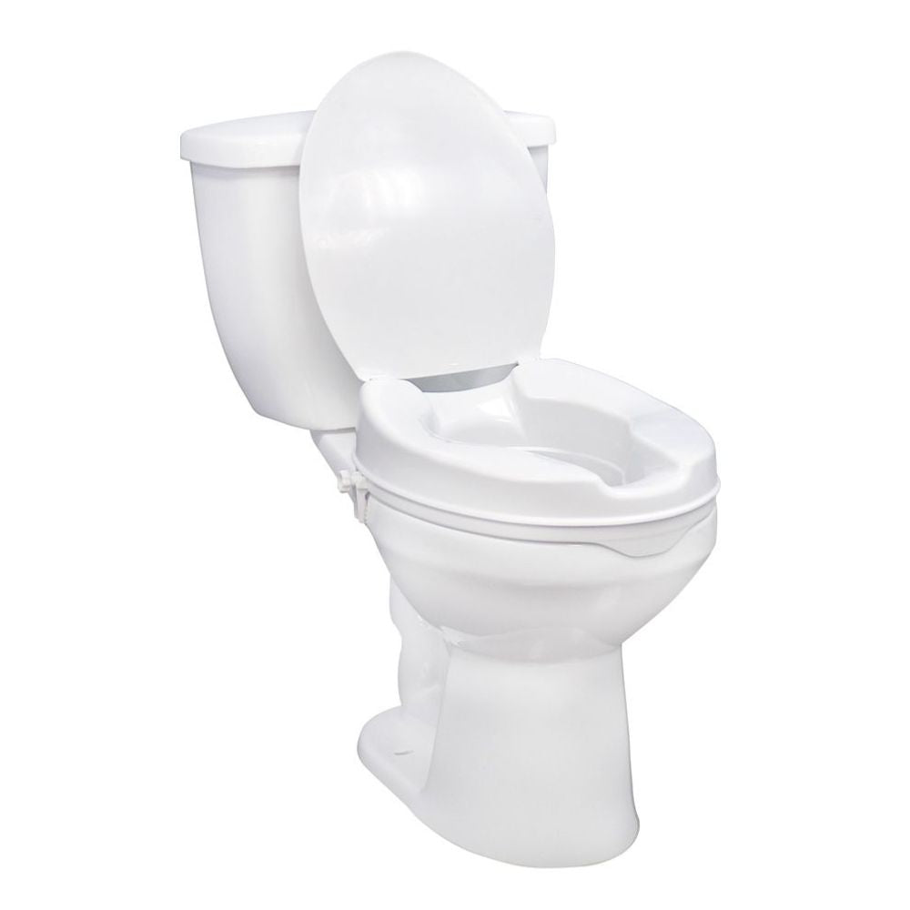 Drive® Raised Toilet Seat w/Lid, 2"