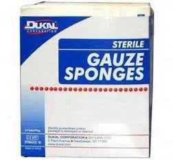 Gauze, 4 x 4 x 4 ply (Non-Woven), STERILE, 5/pkg, 160Pkg/Case