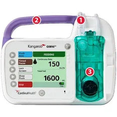Kangaroo OMNI™ Enteral Feeding Pump With Power Adaptor and Pole Clamp