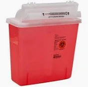 Sharps Container, 5 Quart, Red