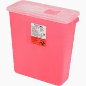 Sharps Container, Bemis Sentinel, 3 Gallon, Red