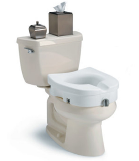 Invacare Clamp-On Raised Toilet Seat Without Arms