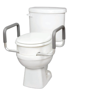 Carex Toilet Seat Elevator With Handles - Elongated