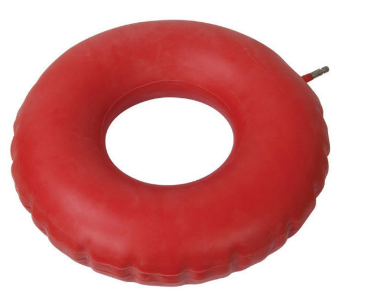 Inflatable Cushion, Rubber, Red