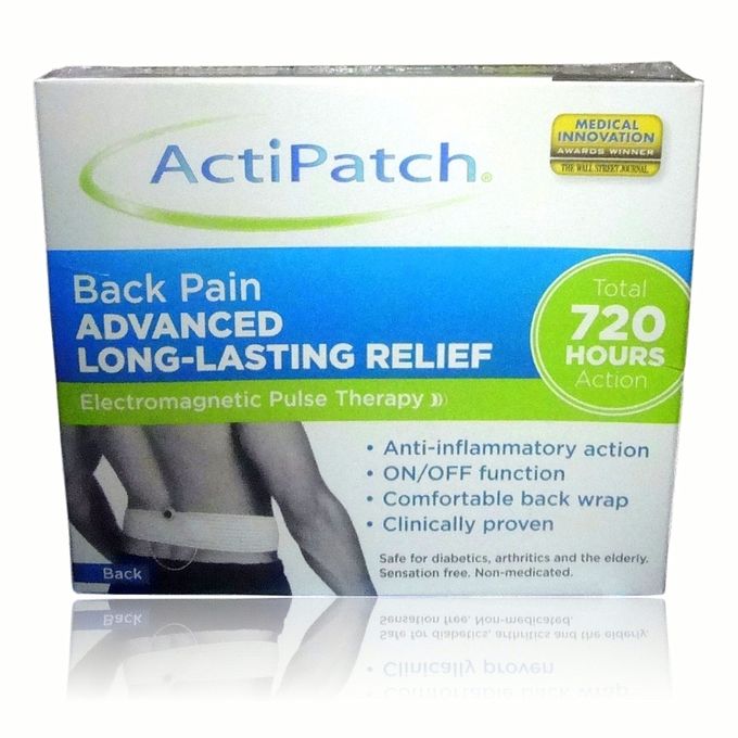 Ea/1 Actipatch Lower Back Wrap, Black, Large