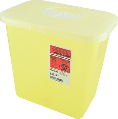 Sharps Container, 5 Quart, GatorGuard Junior, Yellow