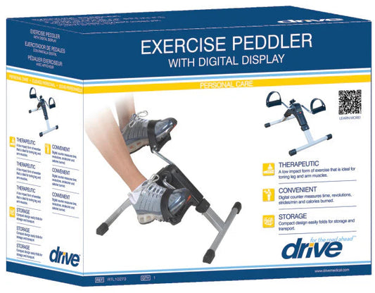 Drive Medical: Folding Exercise Peddler with Electronic Display