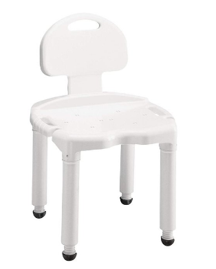 Universal bath seat with back