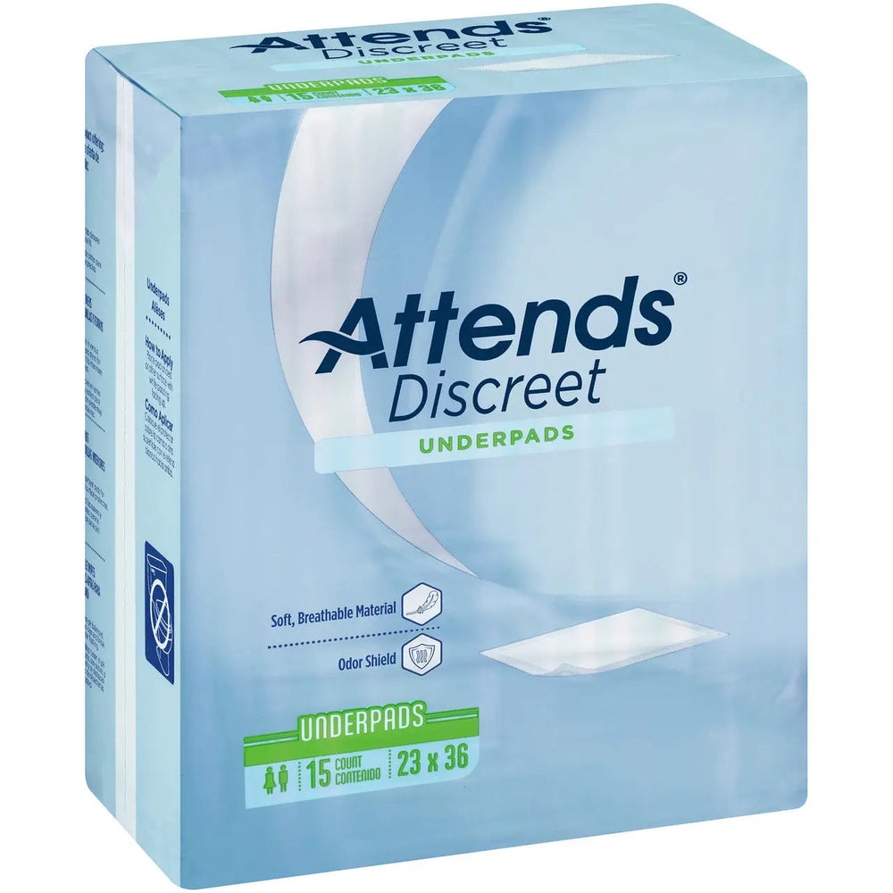 Attends Discreet Underpads, 23" X 36"