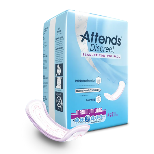 Attends Discreet Women's Maximum Long Pads