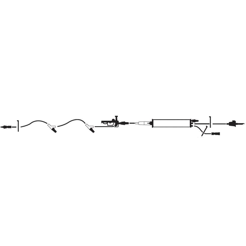 ICU Medical® Primary PLUM MICRODRIP Burette Set, CLAVE Additive Port, 2 CLAVE Y-Sites
