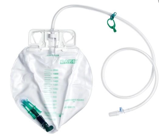 BARD Center Entry Closed System Urinary Drainage Bag 2000ml