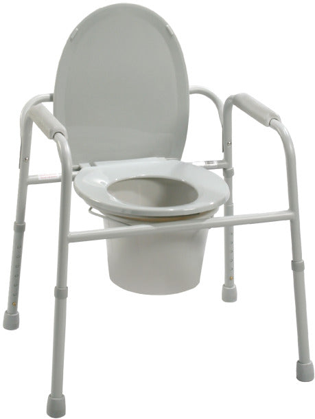 Deep Seat Steel Commode