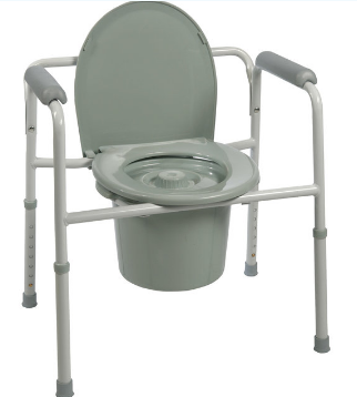 ProBasics 3-in-1 Steel Commode w/Plastic Armrests