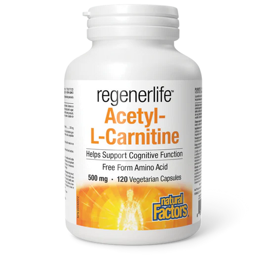 Natural Factors: Regenerlife Acetyl-L-Carnitine 500 mg