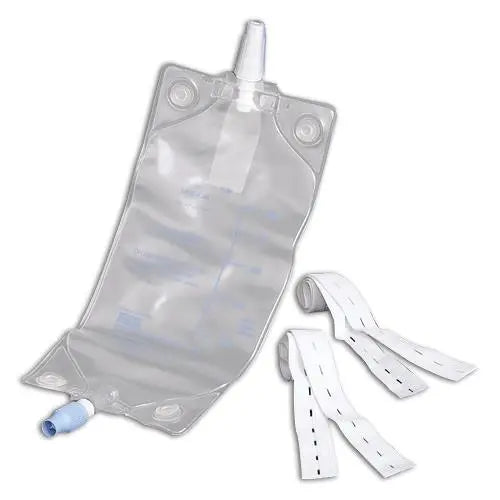 Microtek Leg Bag With Strap Buttons, Anti-Reflux Valve, Large - Ea/1