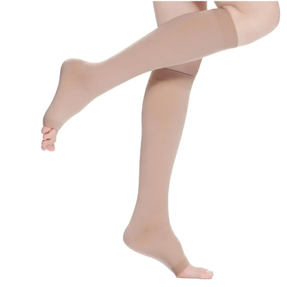 1Pairs Medical Compression Socks for Men Women Support Varicose Veins Open Toe 18-21mmHg Stockings