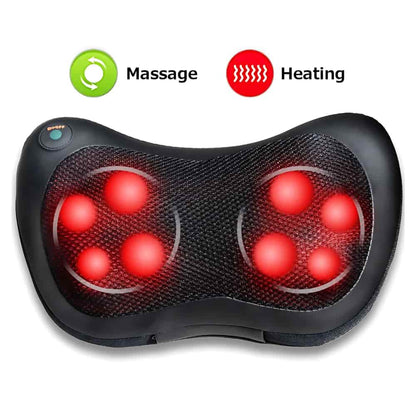 Costway Shiatsu Shoulder Neck Back Massage Pillow with Heat Deep Kneading Massager Car Seat