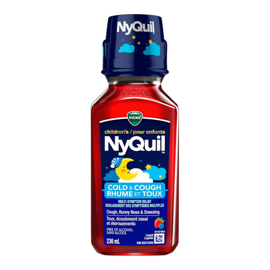 Children's NyQuil Cold & Cough Multi-Symptom Relief Syrup, Berry, 236 ml