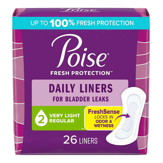 Daily Incontinence Panty Liners, Very Light Absorbency, Regular