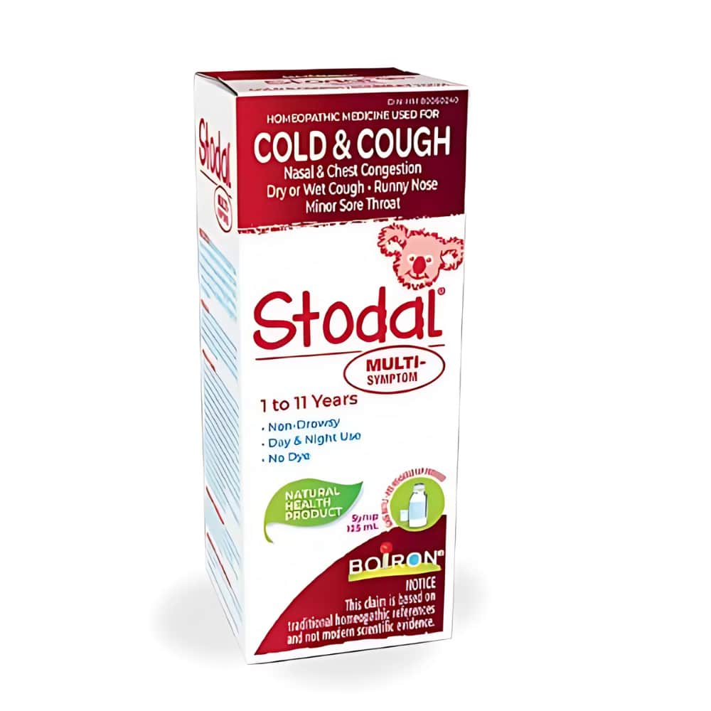 Children's Stodal Multi-Symptom for Dry Cough or Wet Cough and Cold Symptoms in Children 1 to 11 Years of Age.