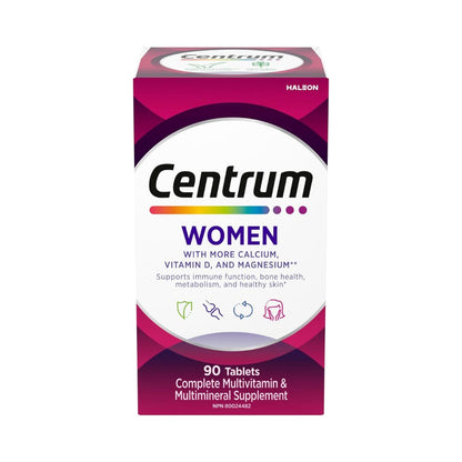 Centrum Women Multivitamin and Multimineral Supplement Tablets, 90 Count