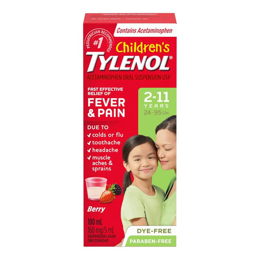 Children's Medicine, Fever & Pain, Banana Berry Liquid