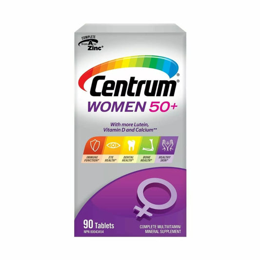 Centrum Women 50+ Multivitamin and Multimineral Supplement Tablets, 90 Count