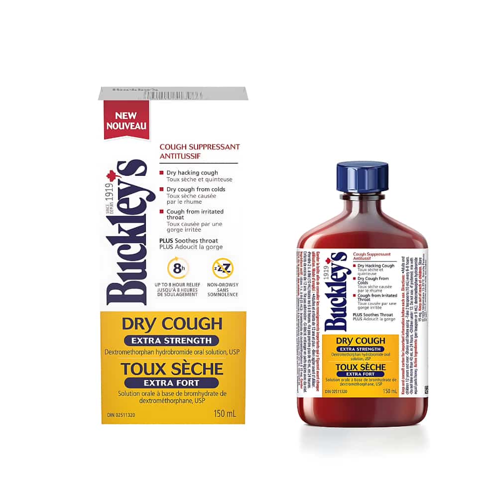 Buckley’s Dry Cough Extra Strength Cough Suppressant Syrup, 150ML