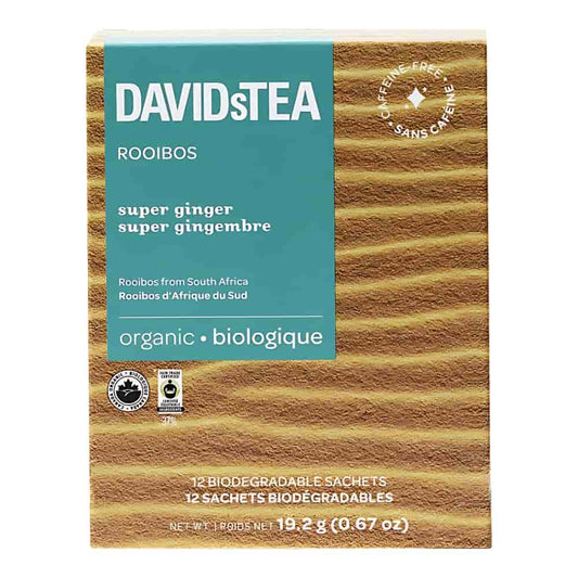 DAVIDsTEA Rooibos Tea - Super Ginger - 12's