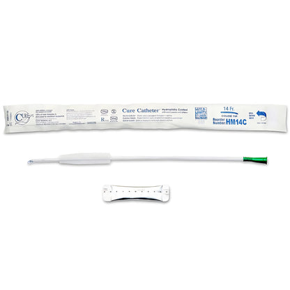 Cure Hydrophilic Catheter Coude - Box 100 pcs