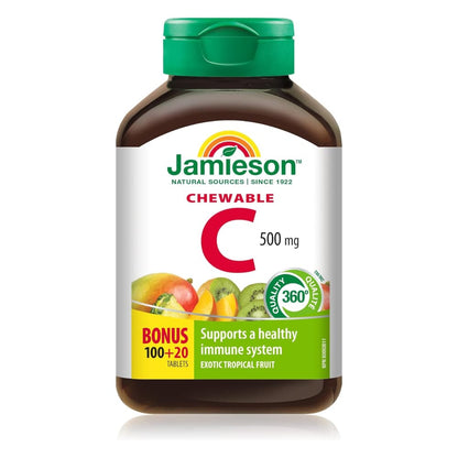 Chewable Vitamin C 500 mg Tropical Fruit Flavour