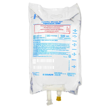 Sterile Water for Injection, USP 500ml, 24/Case