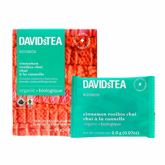 DAVIDsTEA Rooibos Tea - Cinnamon Rooibos Chai - 12's
