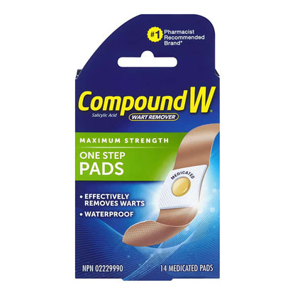 Compoud W One Step Compound W Maximum Strength One Step Pads – Safe Care Store Canada