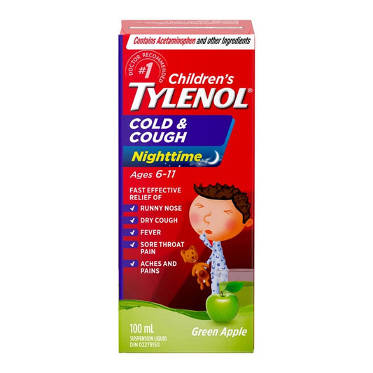Children’s Medicine Cold & Cough, Nighttime, Green Apple