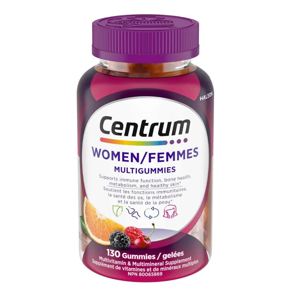 Centrum MultiGummies Women's Multivitamin Supplement Gummies, 130 Count