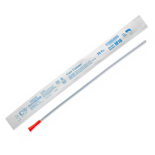 Cure Male Straight Tip Intermittent Catheter | 16FR | Each |