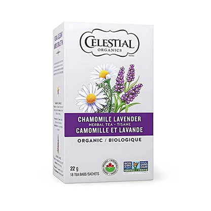Celestial Organics Herbal Tea - Chamomile Lavender - 18s