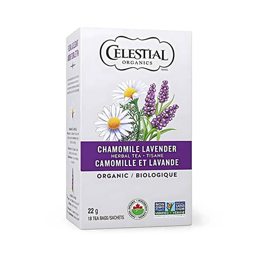 Celestial Organics Herbal Tea - Chamomile Lavender - 18s