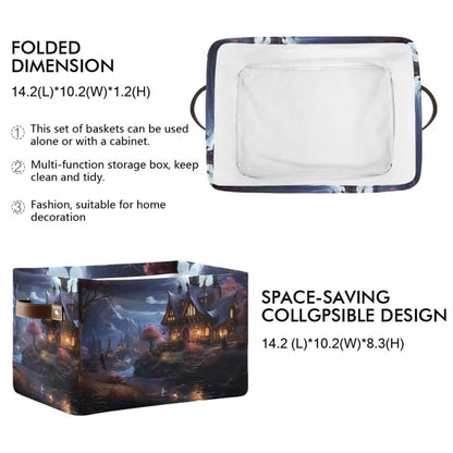 Castle in Magic Storage Basket Large Bin