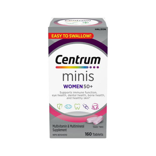 Centrum Women 50+ Multivitamin and Multimineral Supplement, Mini Tablets, 160 Count