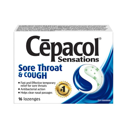 Cepacol® Sensations Sore Throat and Cough, Sore Throat Lozenges, 16 ct