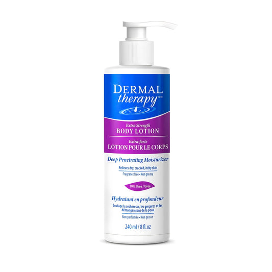 Dermal Therapy Body Lotion, Extra Strength Deep Penetrating Moisturizer, Fragrance Free