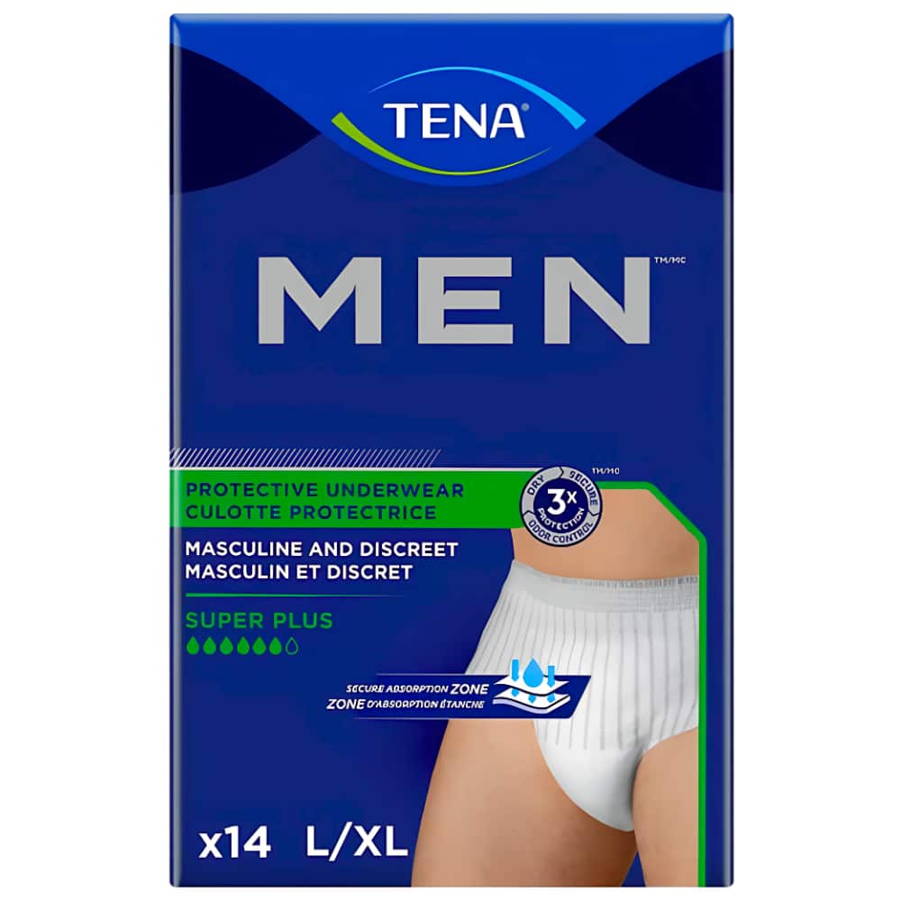Men Protective Incontinence Underwear, Large/XLarge