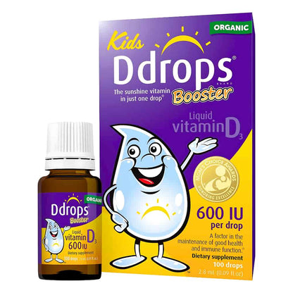 Ddrops Booster Liquid Vitamin D3 - 100 Drops